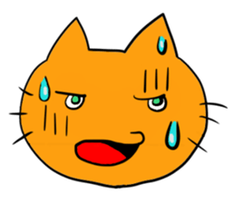 Cat & frog 14 sticker #14193330