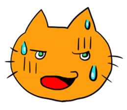 Cat & frog 14 sticker #14193330