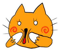 Cat & frog 14 sticker #14193337