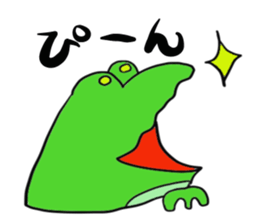 Cat & frog 14 sticker #14193343