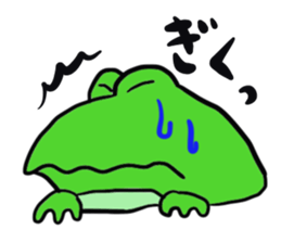 Cat & frog 14 sticker #14193355