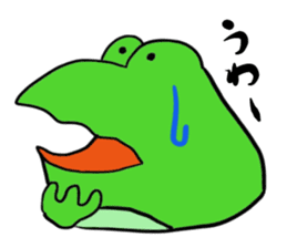 Cat & frog 14 sticker #14193356