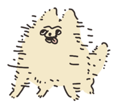 "Momo" is Pomeranian. sticker #14194770