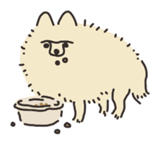 "Momo" is Pomeranian. sticker #14194775