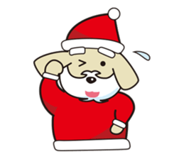 Santa Dog (no text) sticker #14194968