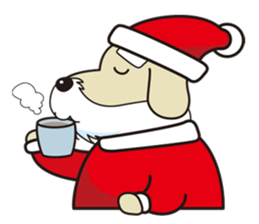 Santa Dog (no text) sticker #14194969