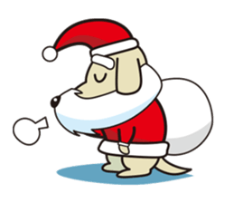 Santa Dog (no text) sticker #14194971