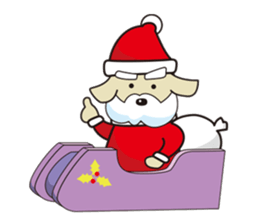 Santa Dog (no text) sticker #14194973