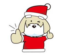 Santa Dog (no text) sticker #14194976