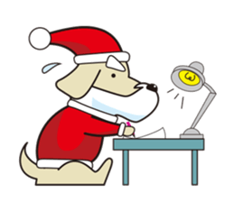 Santa Dog (no text) sticker #14194977
