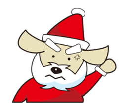 Santa Dog (no text) sticker #14194978