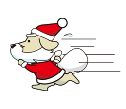 Santa Dog (no text) sticker #14194981