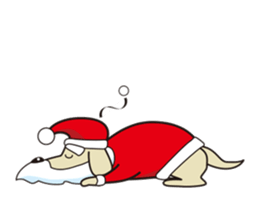 Santa Dog (no text) sticker #14194982