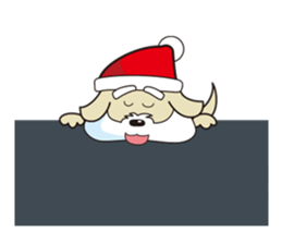 Santa Dog (no text) sticker #14194984