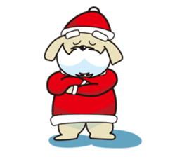 Santa Dog (no text) sticker #14194985