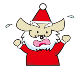 Santa Dog (no text) sticker #14194986