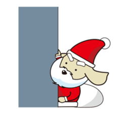 Santa Dog (no text) sticker #14194987