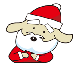 Santa Dog (no text) sticker #14194988