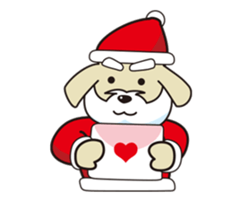 Santa Dog (no text) sticker #14194989