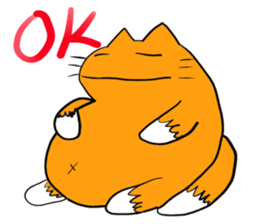 Cat & frog 12 sticker #14195031