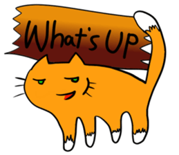 Cat & frog 12 sticker #14195032