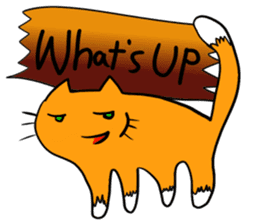 Cat & frog 12 sticker #14195032