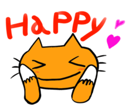 Cat & frog 12 sticker #14195044