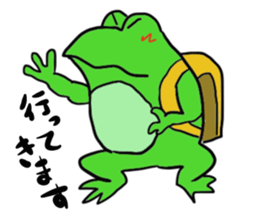 Cat & frog 12 sticker #14195056