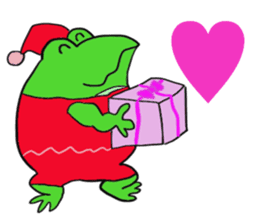 Cat & frog 12 sticker #14195059