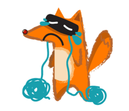 A Naughty Cool Fox sticker #14195753