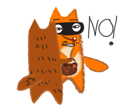 A Naughty Cool Fox sticker #14195778