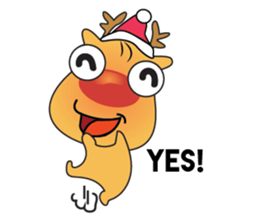 Adorable Reindeer Likes Gift sticker #14196054