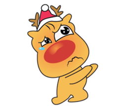Adorable Reindeer Likes Gift sticker #14196056