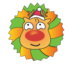 Adorable Reindeer Likes Gift sticker #14196058