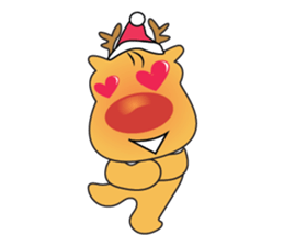 Adorable Reindeer Likes Gift sticker #14196060