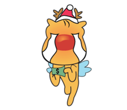 Adorable Reindeer Likes Gift sticker #14196061
