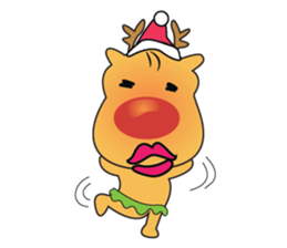 Adorable Reindeer Likes Gift sticker #14196062