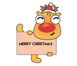 Adorable Reindeer Likes Gift sticker #14196064
