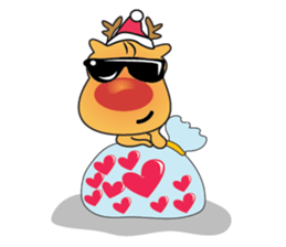 Adorable Reindeer Likes Gift sticker #14196065