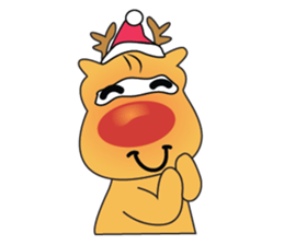 Adorable Reindeer Likes Gift sticker #14196067
