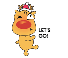 Adorable Reindeer Likes Gift sticker #14196069