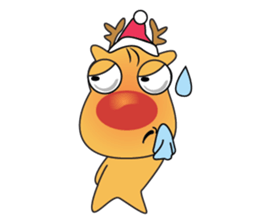 Adorable Reindeer Likes Gift sticker #14196070