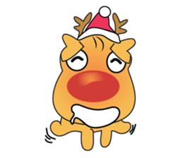 Adorable Reindeer Likes Gift sticker #14196075
