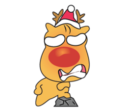 Adorable Reindeer Likes Gift sticker #14196077
