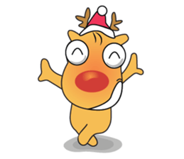 Adorable Reindeer Likes Gift sticker #14196078