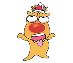Adorable Reindeer Likes Gift sticker #14196079