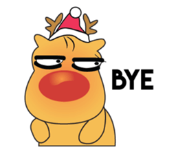 Adorable Reindeer Likes Gift sticker #14196081