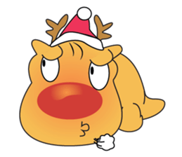 Adorable Reindeer Likes Gift sticker #14196082