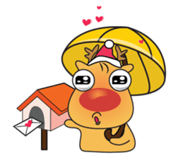 Adorable Reindeer Likes Gift sticker #14196083