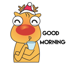 Adorable Reindeer Likes Gift sticker #14196084